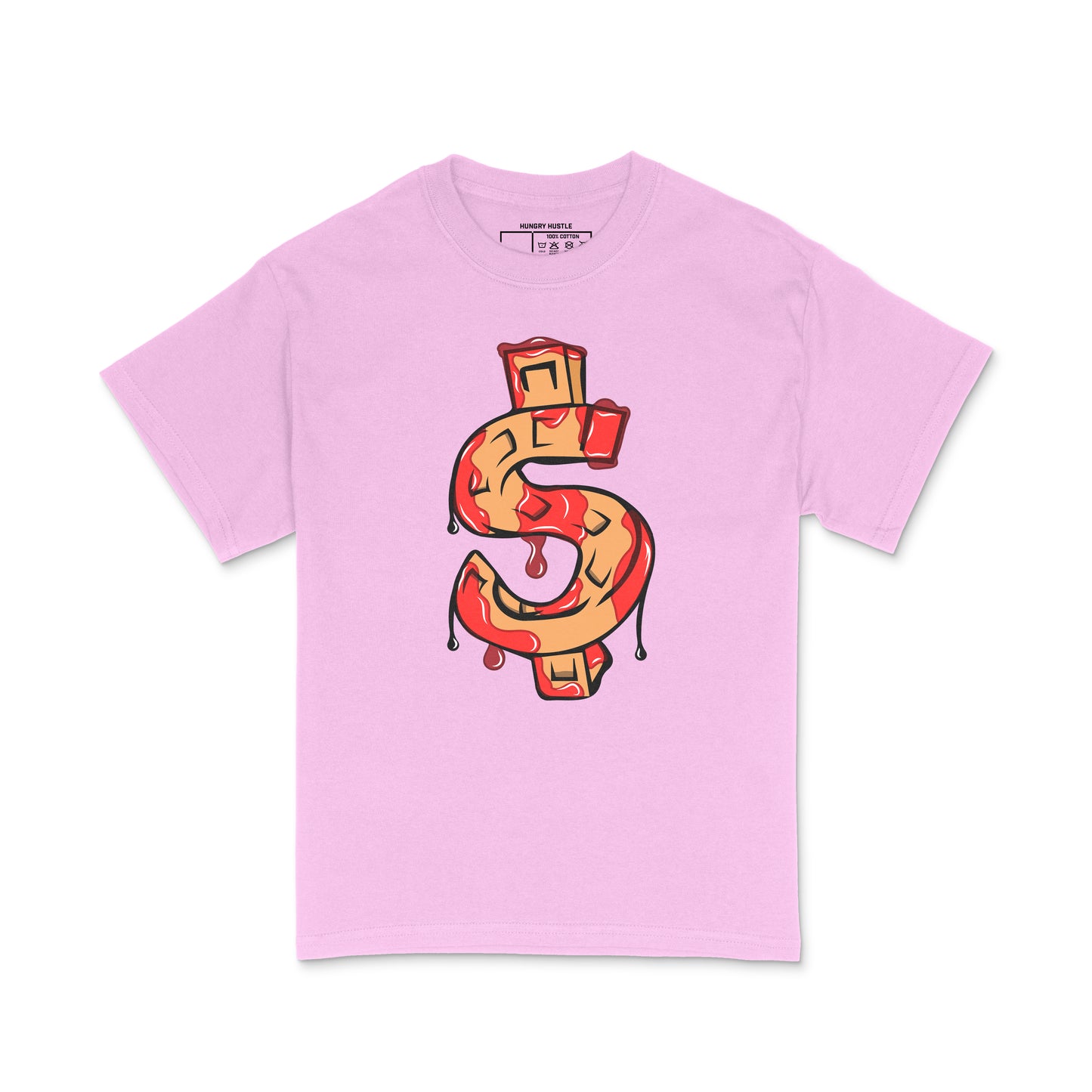 Hungry Hustle by JagRaw “Waffle Sign” T-Shirt- Pink