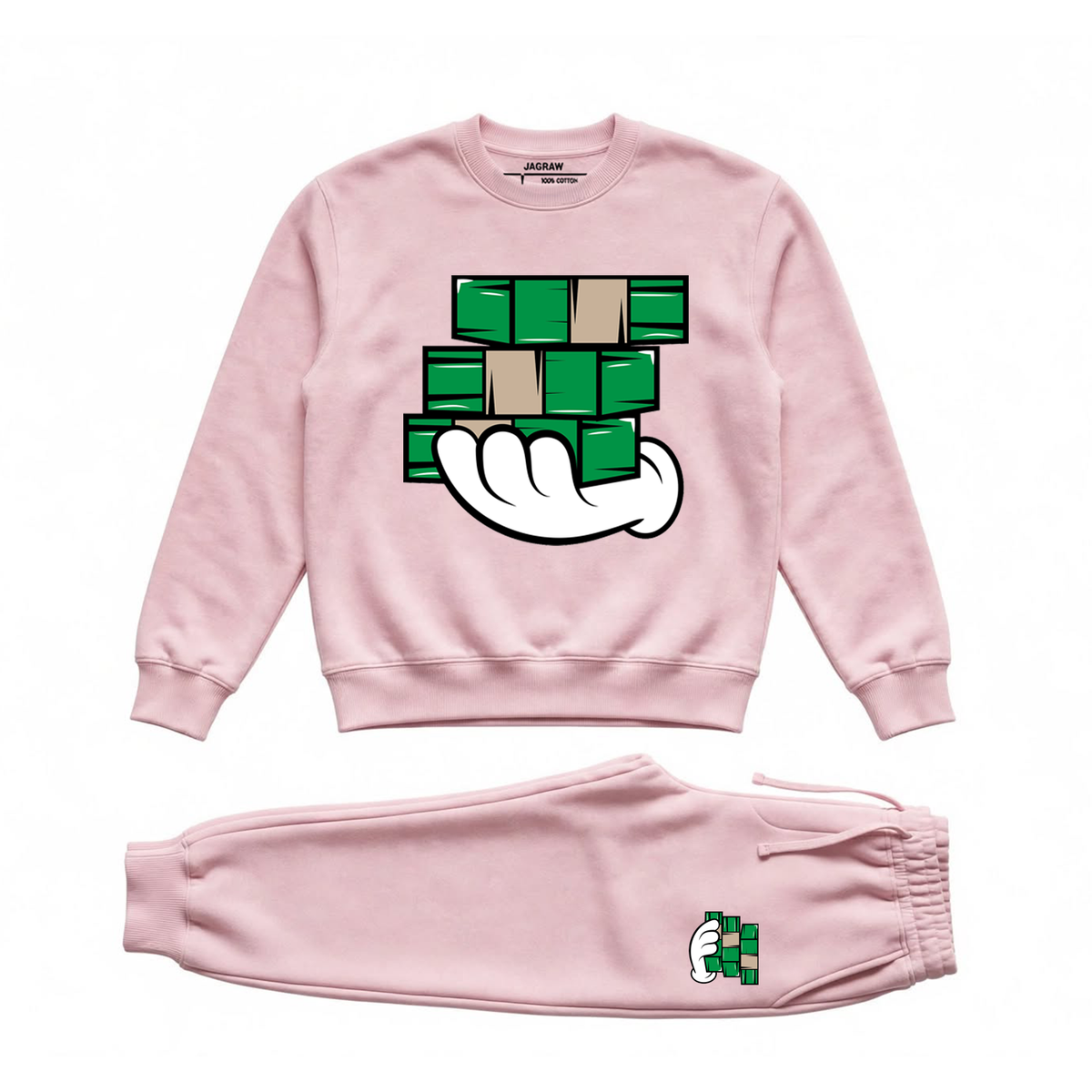 Hungry Hustle by JagRaw “Hand It Over” Crewneck Sweatsuits
