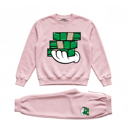 Hungry Hustle by JagRaw “Hand It Over” Crewneck Sweatsuits