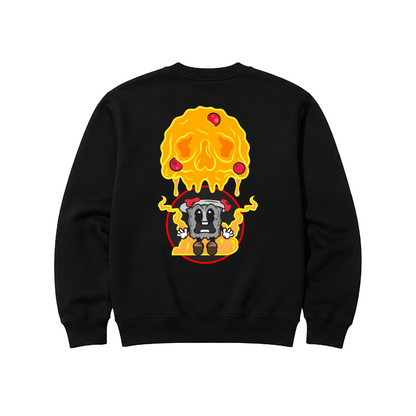 Hungry Hustle by JagRaw “The Condiments: Four Sauces” Sweatshirt- Black