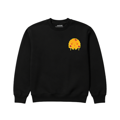 Hungry Hustle by JagRaw “The Condiments: Four Sauces” Sweatshirt- Black
