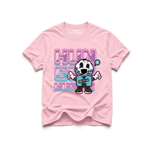 Hungry Hustle by JagRaw “Gum-ball” T-shirt- Light Pink