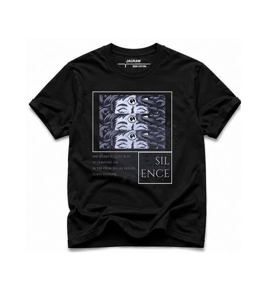 Medusa “Silence” Lightweight T-shirt – Black