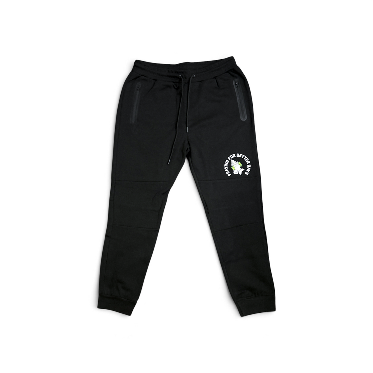 JagRaw “Praying Hands” Sweatpants- Black