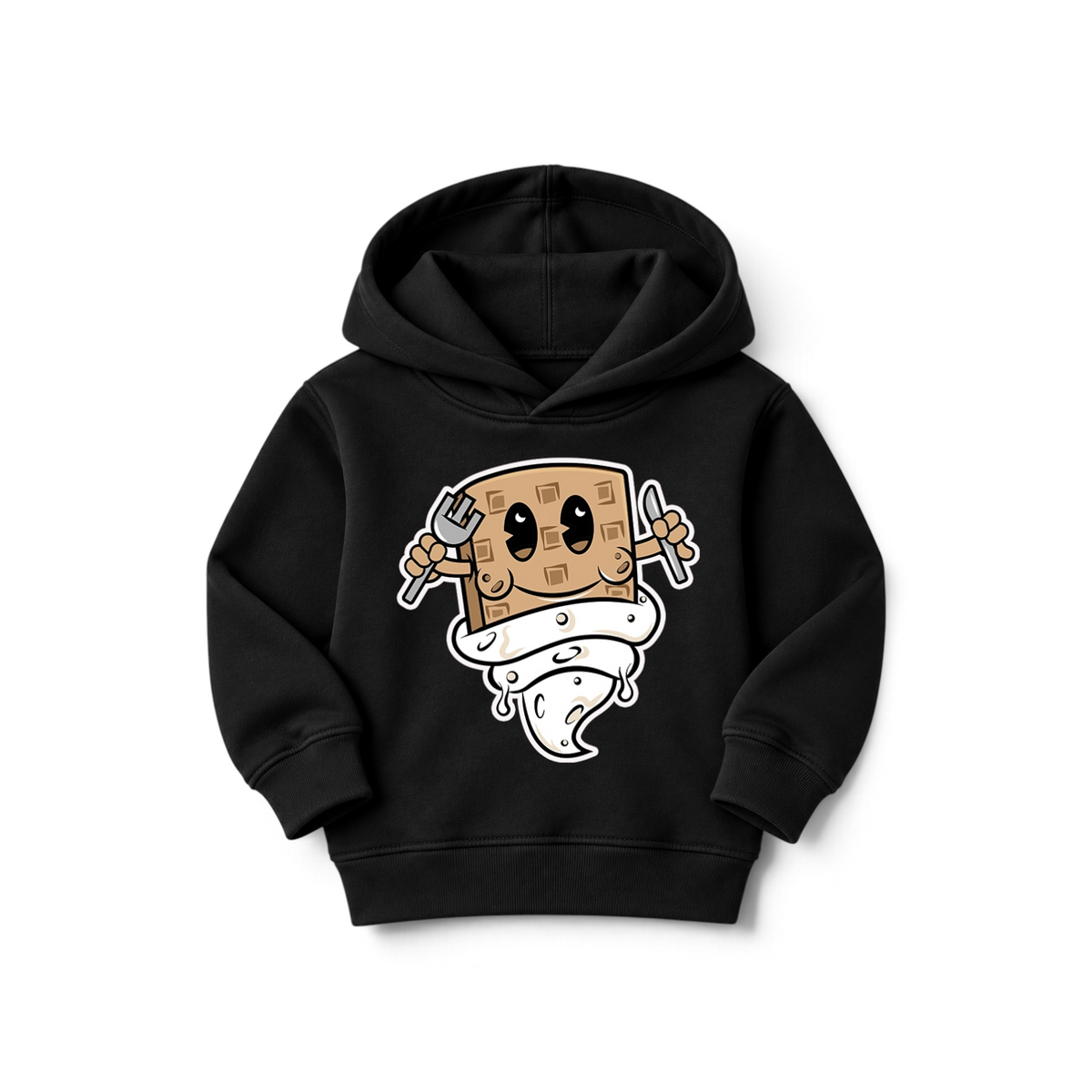 Hungry Hustle by JagRaw “Waffle Boy” Toddler Pullover Fleece Hoodies