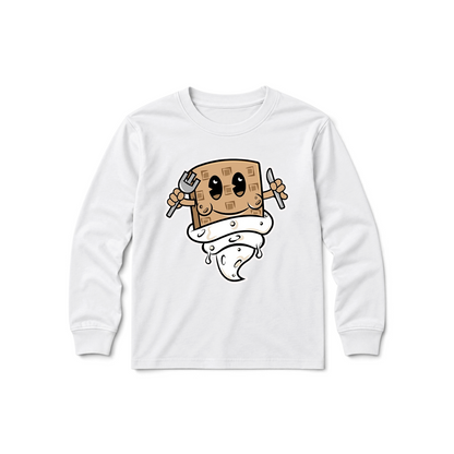 Hungry Hustle by JagRaw “Waffle Boy” Toddler Long SleeveT-shirts