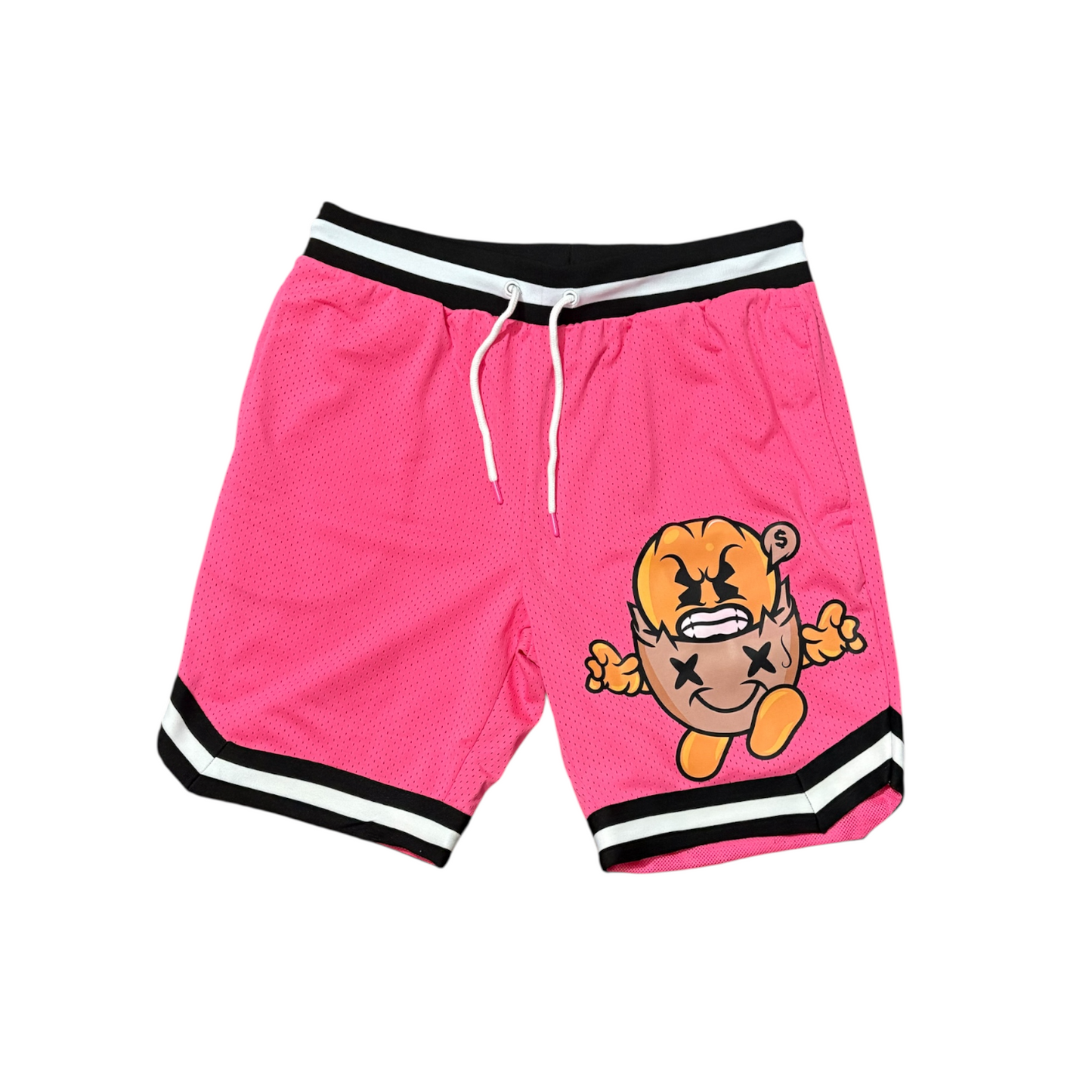 Hungry Hustle by JagRaw “Undefeated” Mesh Shorts- Hot Pink