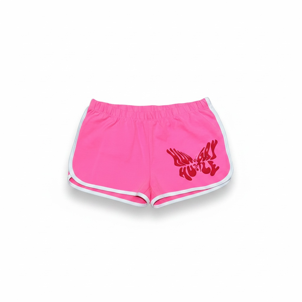JagRaw “Butterfly” Women Shorts- Pink