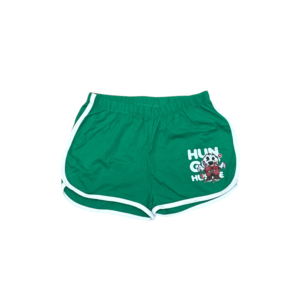 Hungry Hustle by JagRaw “Gumball” Women Shorts- Kelly Green