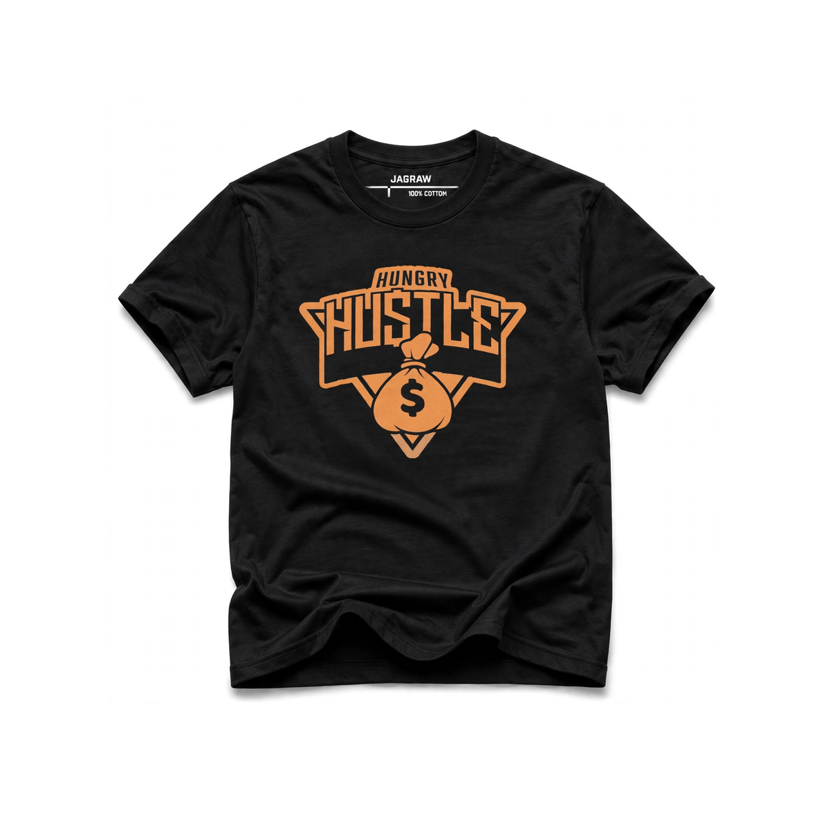 Hungry Hustle by JagRaw Knicks Inspired T-shirt in Black