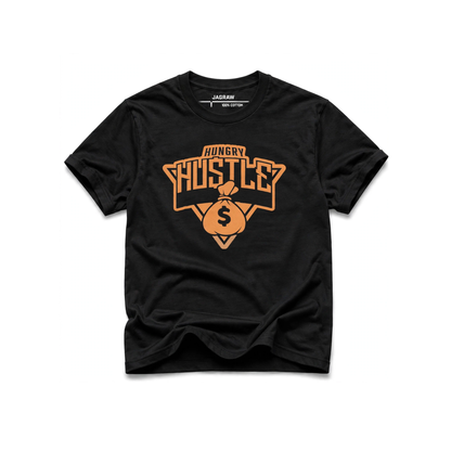 Hungry Hustle by JagRaw Knicks Inspired T-shirt in Black