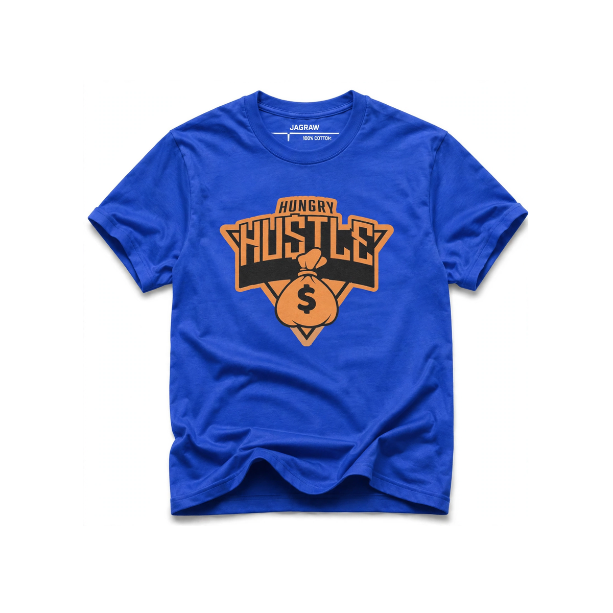 Hungry Hustle by JagRaw Knicks Inspired T-shirt in Blue