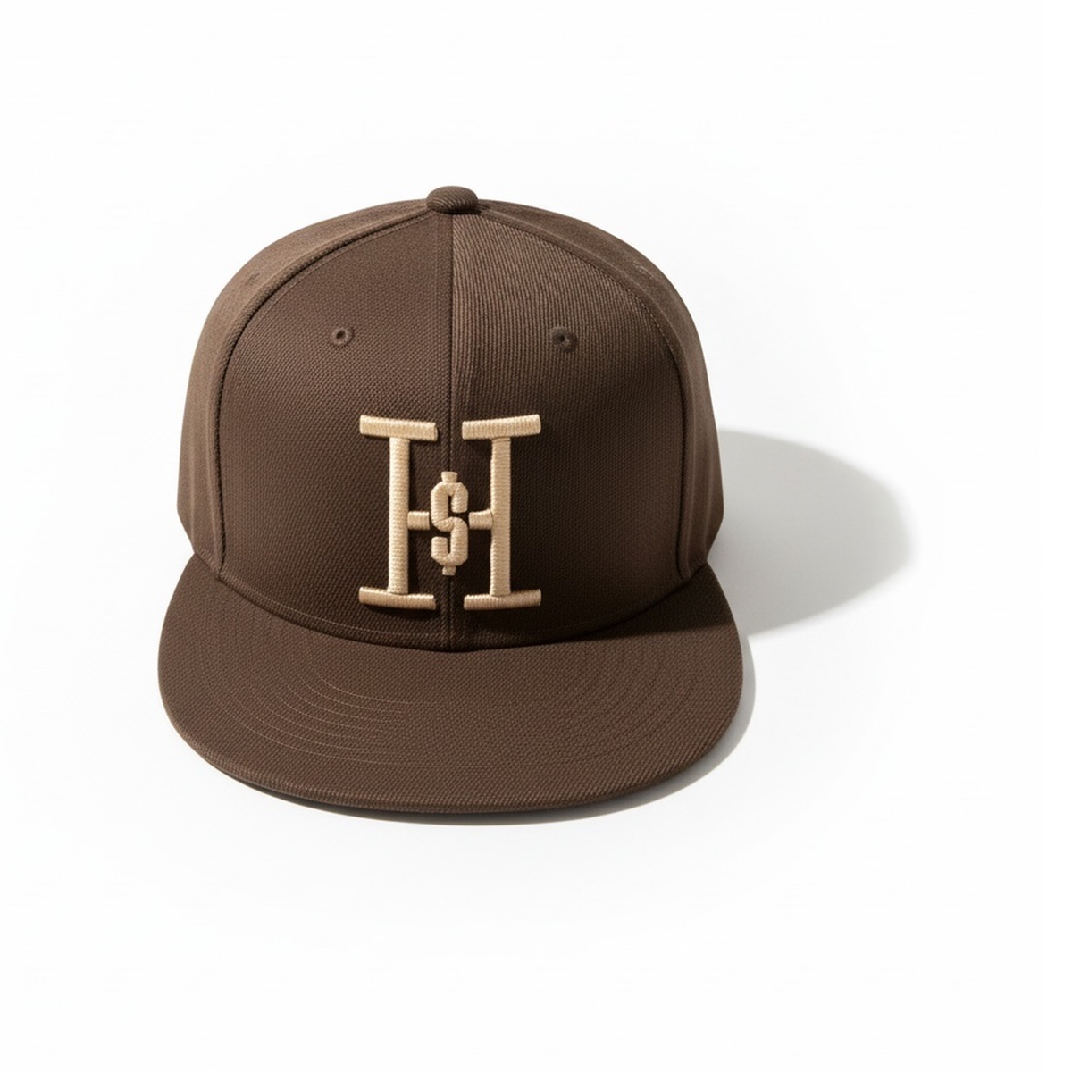 Hungry Hustle by JagRaw Logo Snapback in Brown and Cream