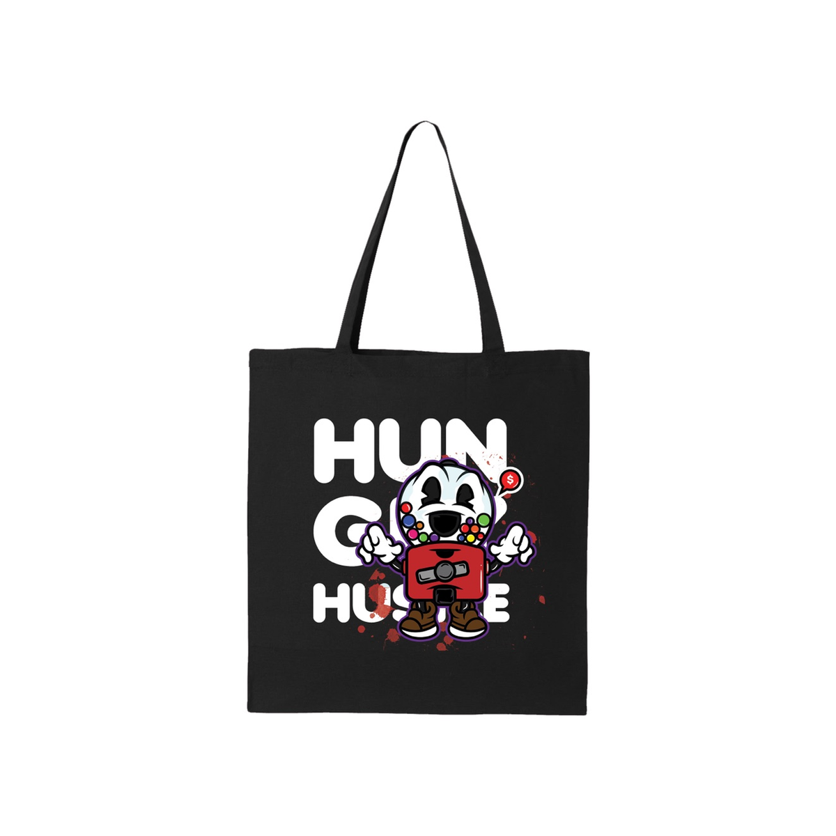 Hungry Hustle by JagRaw Medium Tote Bag in Gum-ball